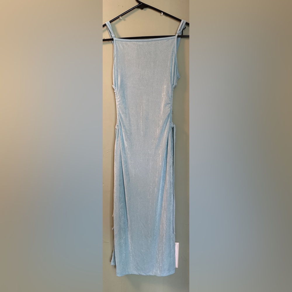 Baby blue dress